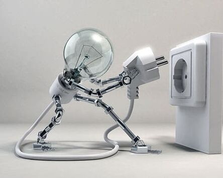 lampa a zásuvka pre úsporu elektrickej energie